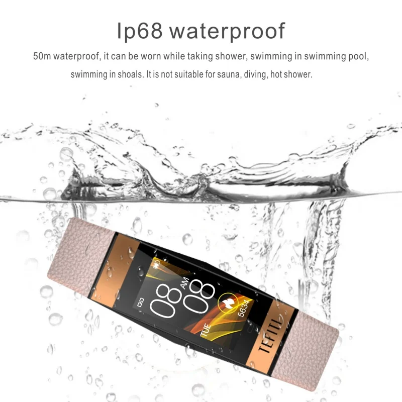 Водонепроницаемый IP68 фитнес-браслет для отслеживания сердечного ритма кровяного давления спортивный монитор Смарт-часы