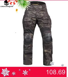 EMERSONGEAR новые Gen3 армейские штаны с наколенниками износостойкая тренировочная одежда для страйкбола тактические штаны Мультикам черные EM9351