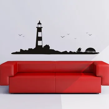 

Lighthouse Wall Sticker Vinyl Stickers Decor Mural Art Living Room Home Decoration Lighthouse Wall Decal