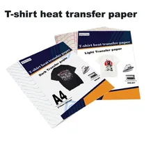 

Inkjet Heat Transfer Sublimation Printing Paper T-Shirt Light dark black Fabric Transfer Paper for Cotton Garment Thermal Paper