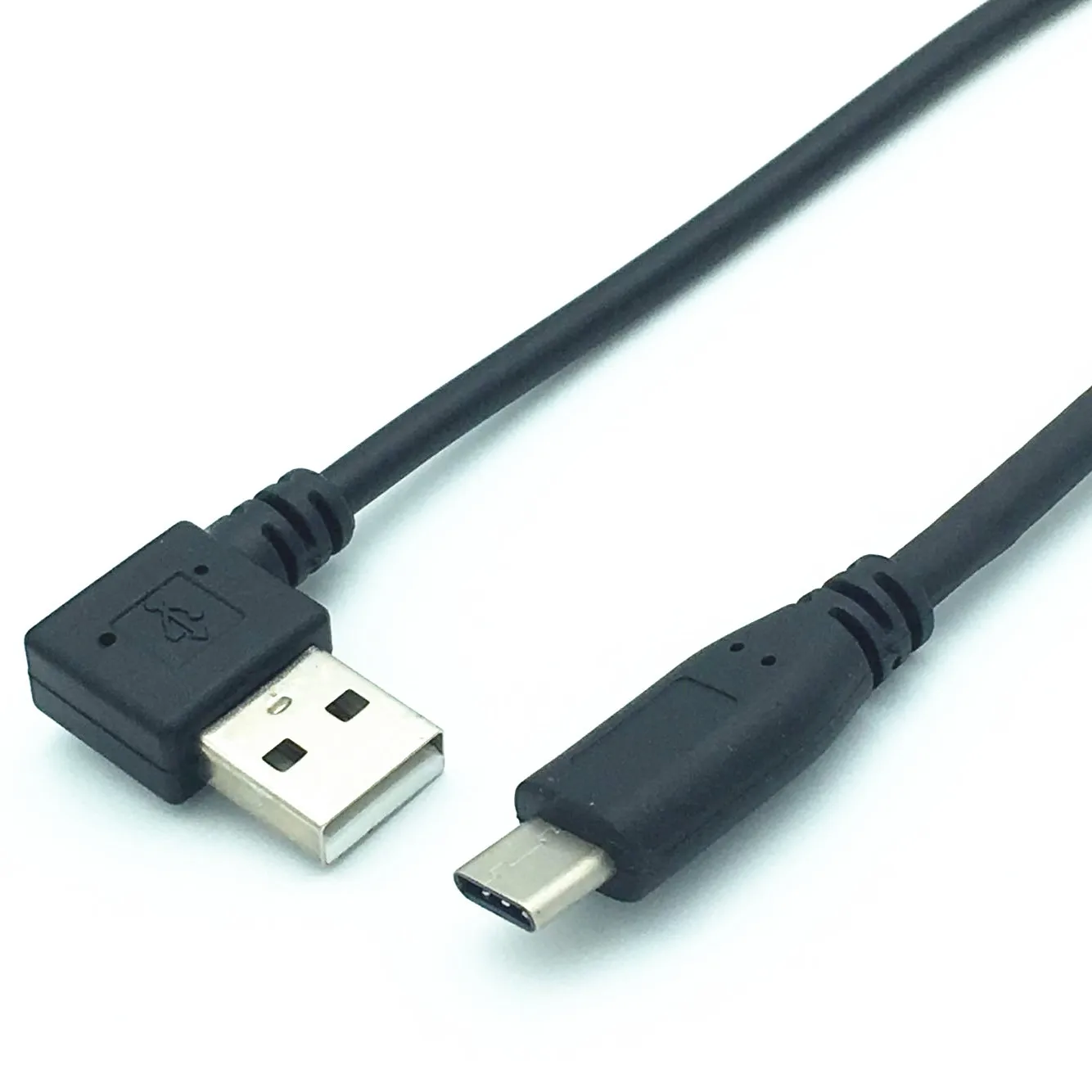 LeTV 1S Зарядный Кабель type-C кабель для передачи данных USB AM 90 ° локоть влево/type/c Кабель-адаптер 25 см