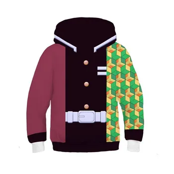 

Anime Demon Slayer: Kimetsu no Yaiba Tsuyuri Kanawo Kamado Nezuko 3D print Hoodies in boys / girls kids Sweatshirts jacket