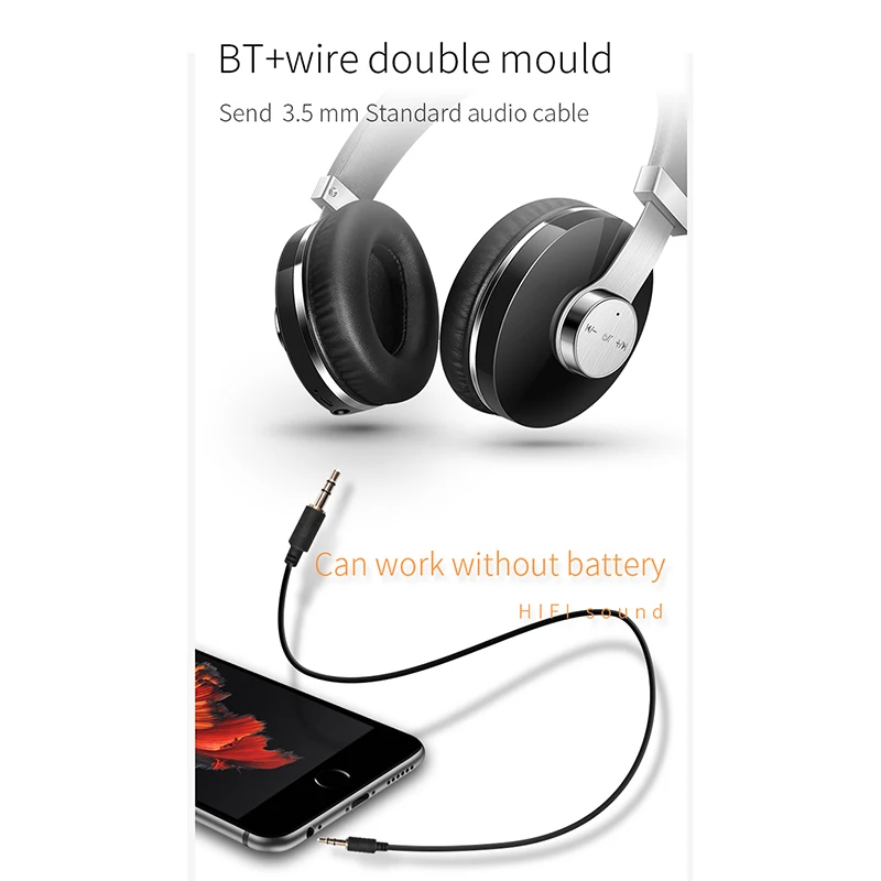 T9 CSR Bluetooth стерео шумоподавление гарнитуры складные беспроводные наушники для Xiaomi спортивные беспроводные наушники с микро