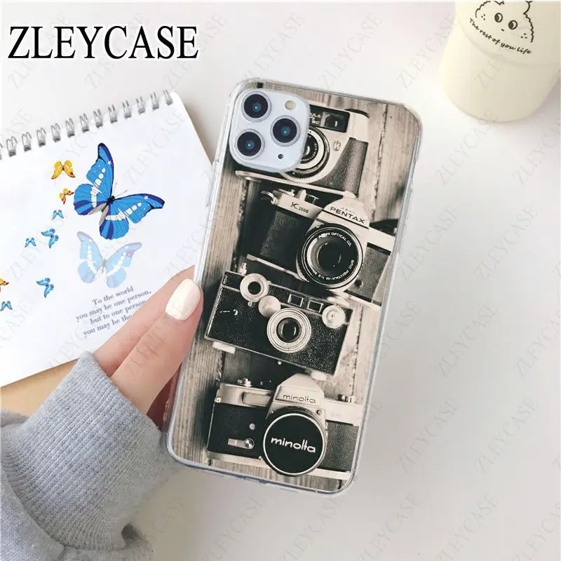 classic retro Black silver camera