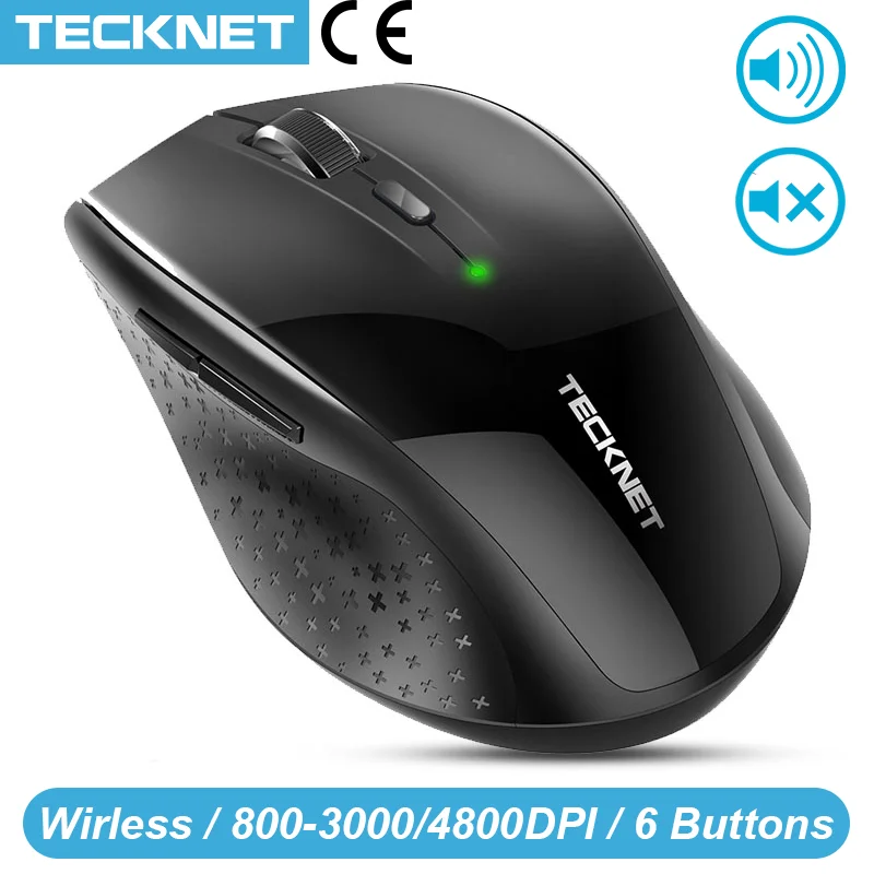 Tecknet Bluetooth Беспроводной Мышь эргономичный 2.4 ГГц компьютер Мыши компьютерные