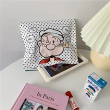 5 шт. Popeye моряк мультфильм сумка кавайная Корея Подарочная сумка Dot Высокая емкость крафт-бумага мешок Одежда канцелярские принадлежности Упаковка