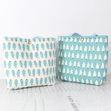 Синяя и белая милая маленькая тканевая сумка с пингвином, квадратная сумка на бретельках, хлопковая Льняная сумка для отдыха в японском стиле, хипстерская сумка для ланча, Bento