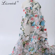 1 метр 135 см африканская вышивка французская кружевная ткань цвета нигерийские сетчатые кружевные материалы для вечерние платья юбки