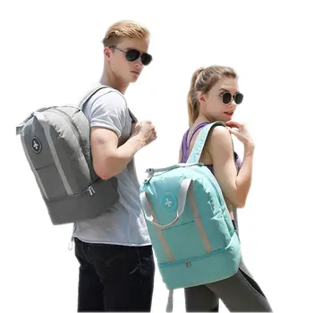 

Dry and Wet Separation Fitness Backpack Waterproof Travel Backpack Large Capacity Sports Gymbag School Backpack For Teenage Girl