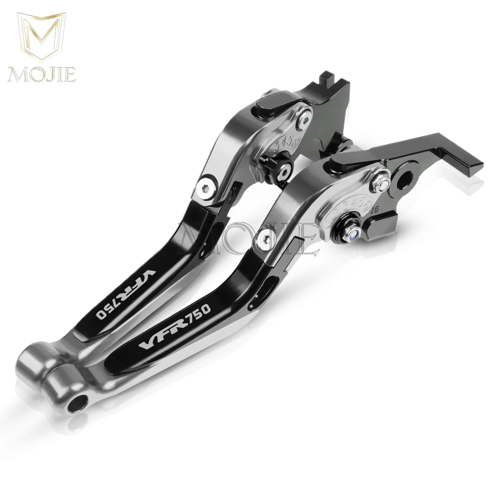 Для Honda VFR750/F/R VFR700 F2 VFR 750 700 VFR750 VFR750F VFR750R 1986-1998 аксессуары для мотоциклов складные тормозные рычаги сцепления - Color: Titanium