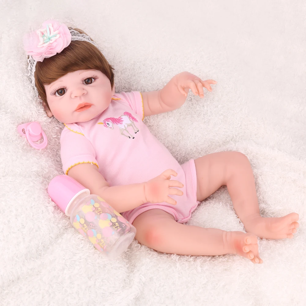 KAYDORA 55 см силиконовые куклы Reborn 22 дюйма живой реалистичный Bebe реалистичные