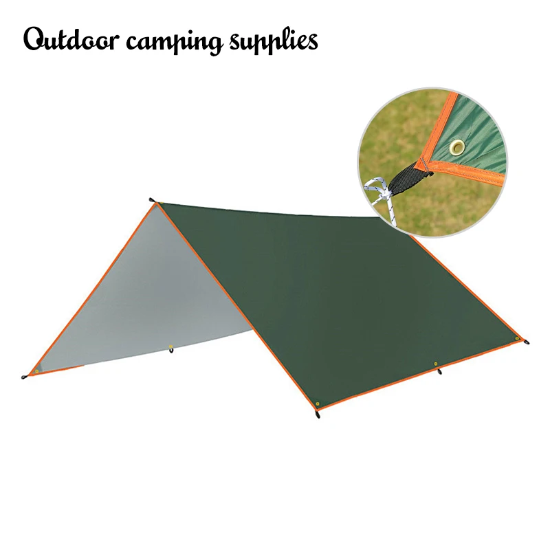 

4x3m 3x3m Awning Waterproof Tarp Tent Shade Ultralight Garden Canopy Sunshade Outdoor Camping Hammock Rain Fly Beach Sun Shelter