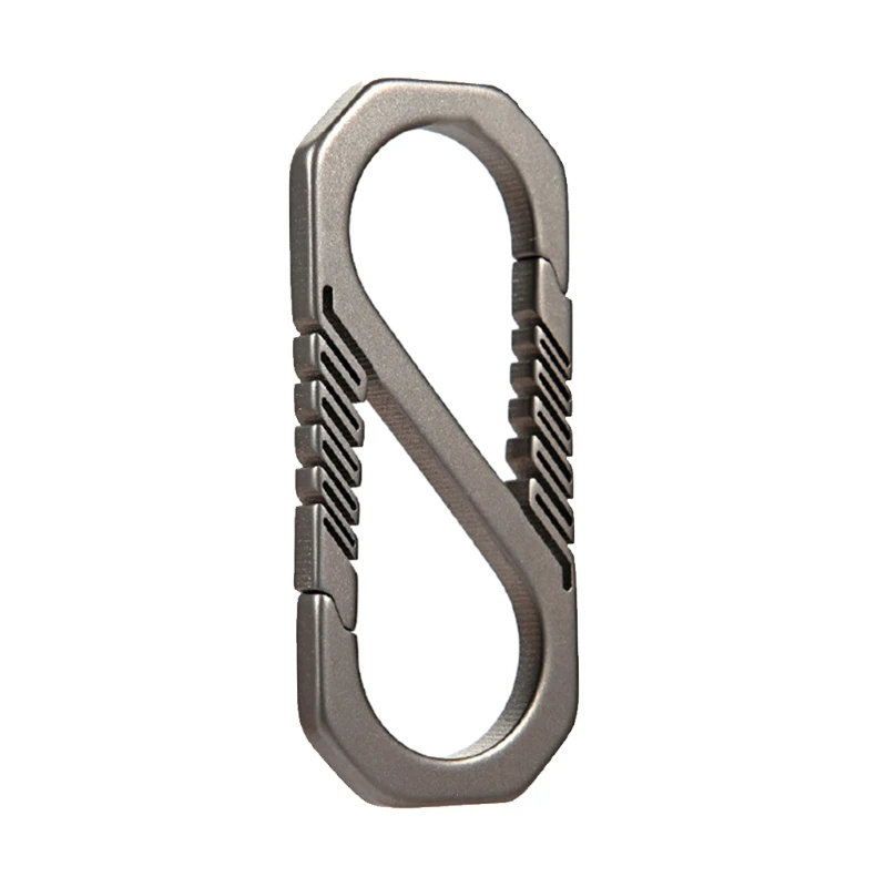 Durable Titanium Alloy Keychain Car Key Holder Outdoor Carabiner Spring Snap Hook Clip Backpack Buckle carabiner clips carabiner belt clip keychain carabiner