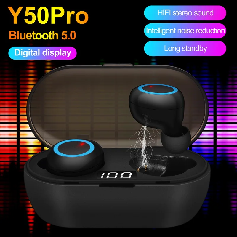 Bluetooth-наушники Y50 ProTWS беспроводные наушники Спортивная стереогарнитура