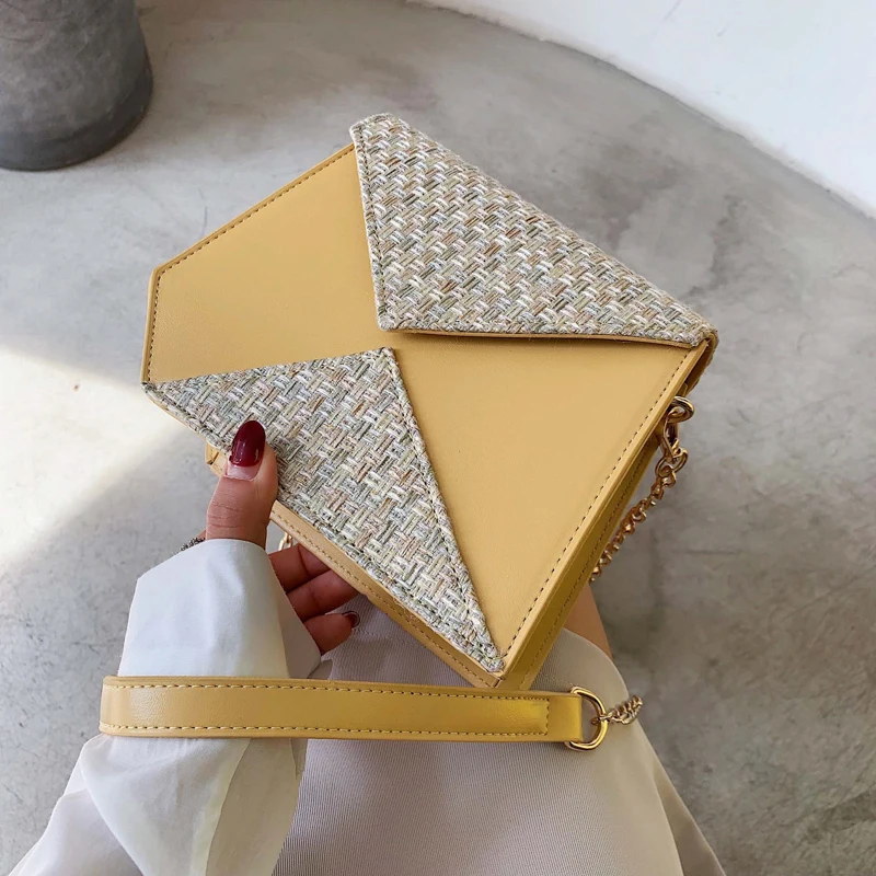 

On the new bag female transparent shoulder aslant cross portable chain summer season candy beach son stripe beach bag