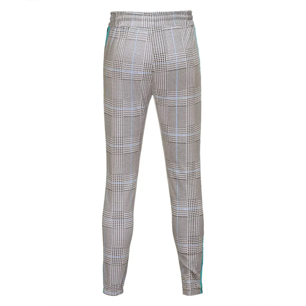 Men Splicing Striped Overalls Casual Pocket Sport Work Casual Long Trouser Drawstring Pants Streetwear Pantalones de hombre#2