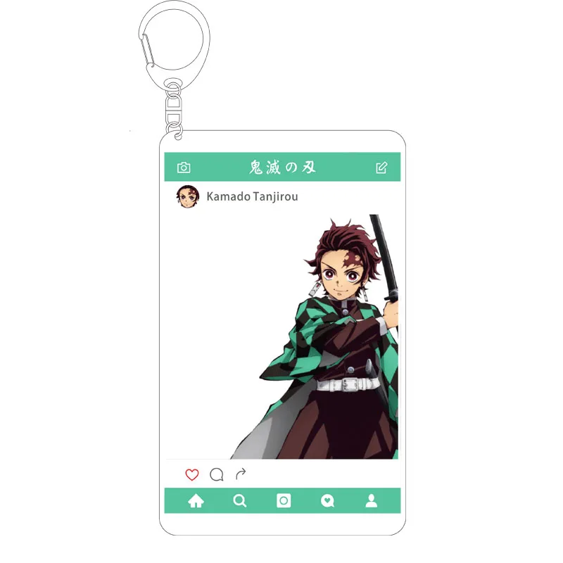 Demon Slayer: Kimetsu No Yaiba Косплей акриловый брелок сумка брелок держатель кулон аксессуары подарок