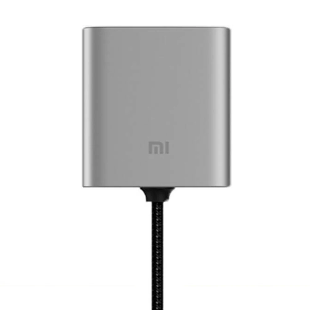 US $23.02 Original Xiaomi Car Charger Extended Accessory Extension Cord Cable QC30 Dual USB Fast Charging 2 Ports USBA USBC