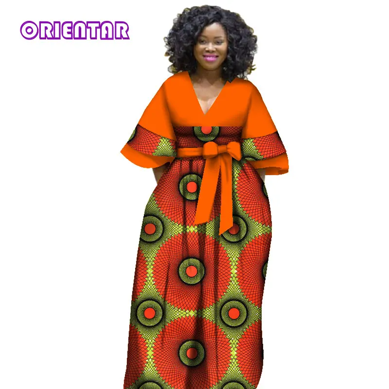 Африканские платья для женщин Bazin Riche Ankara Femme африканская одежда женское платье с