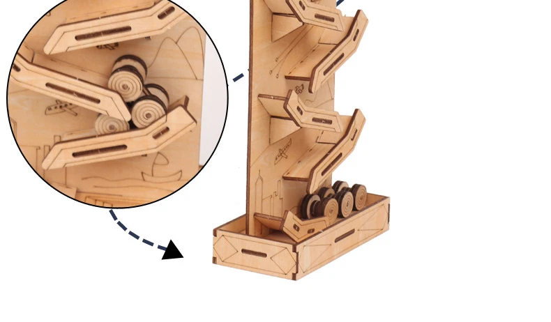 Wooden 3D Puzzle DIY Spaceship Vehicle Solar System Assembling Puzzles Stress Relief Toy For Children Interesting Puzzle Game