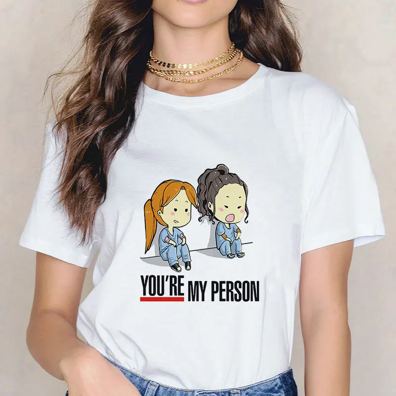 Футболка женская с надписью You Are My Person и коротким рукавом | Женская одежда