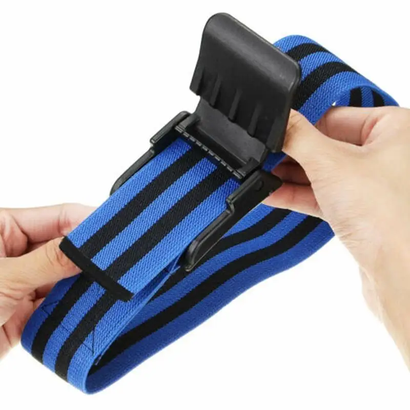 Buy Professional 1 Pair Fitness Blood Flow Restriction Strap Fitness Muscles Training Elastic Arm Bands Training Band Z3O9