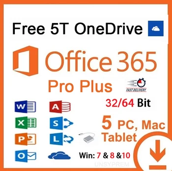 

Office 365 Pro Plus Free 5T OneDrive Lıfetime Account use for 5 Devices
