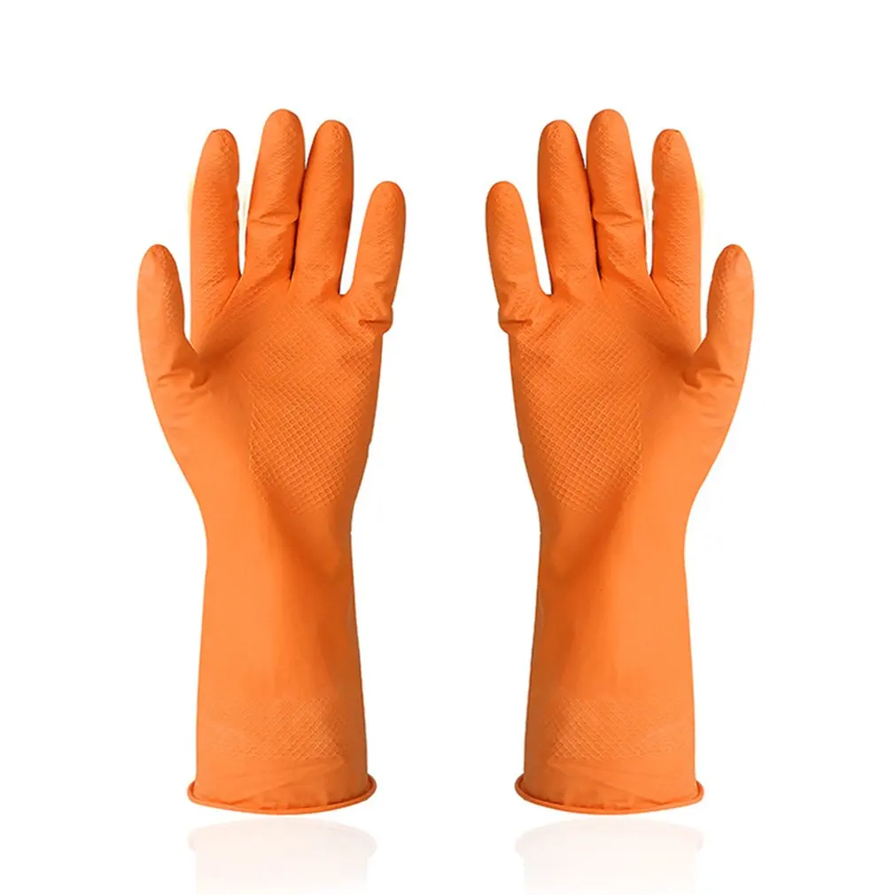 Новинка 2018 кухонные резиновые чистящие перчатки с подкладкой многоразовые