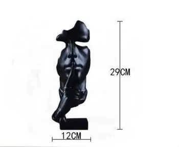 

2020 Creative Abstract Silence Art Statue Home Furnishings Simple and Stylish Resin Home Decoration Europe People