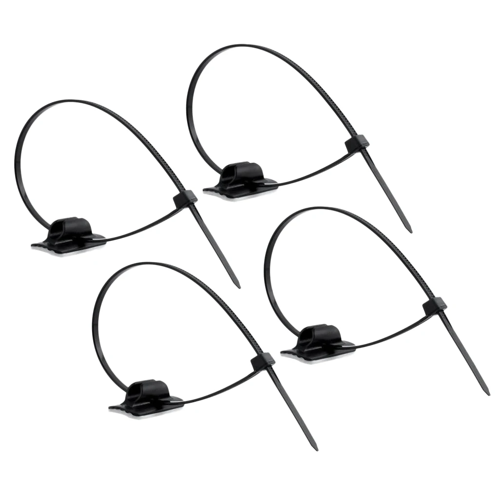 4Pcs/Set MTB Bike Hose Holder Clips Housing Guide, Bicycle Bike Brake Gear Line Buckle Clips and Stepped Adjustable Cable Ties