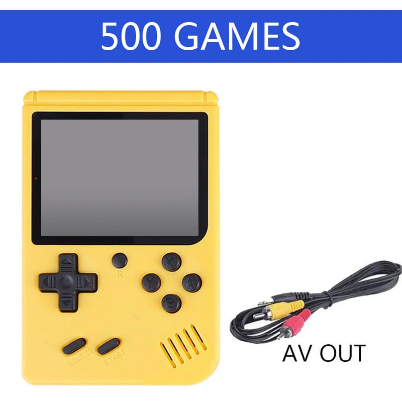 Coolbaby 500 игры ретро мини-видео портативная игровая консоль портативный детский Ностальгический Карманный семейный игровой плеер AV tv Out - Цвет: New 500 games