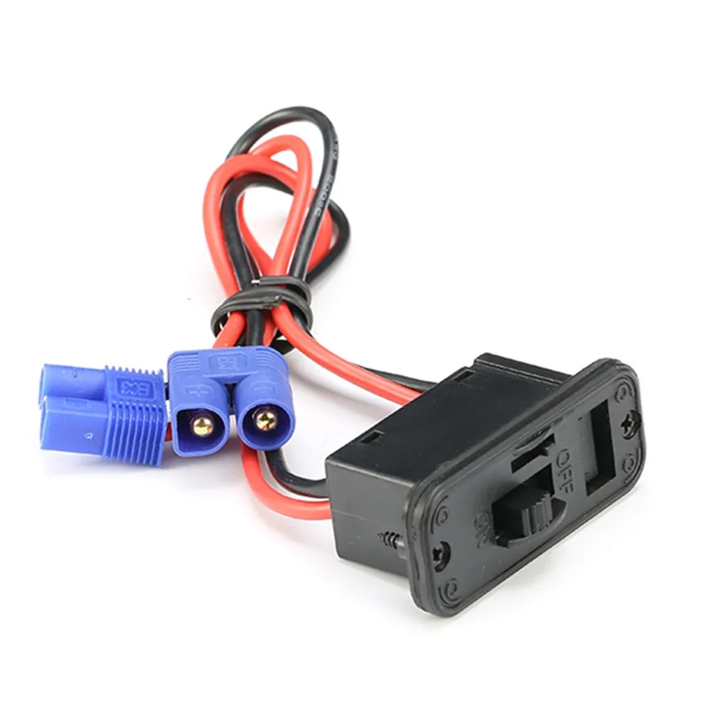 RC Heavy Duty Battery Harness Switch W/ T/XT60/EC3 Plug Built In Charging Socket RC Toys Upgrade Parts RC accessories 2