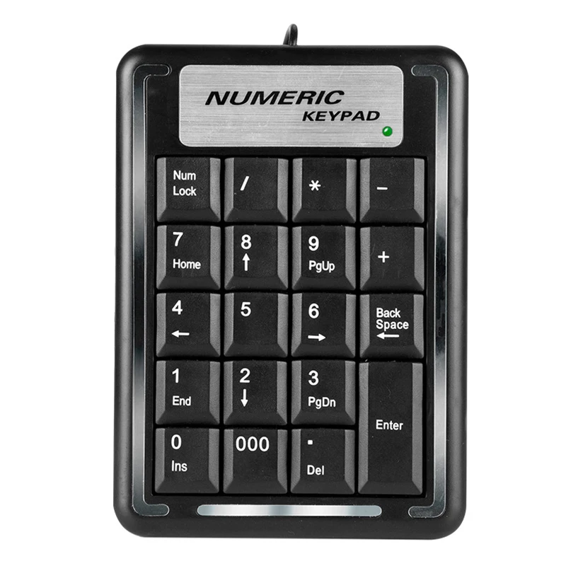 

DigitalWired Keyboard 19-Key USB Cable Keypad Ultra-Thin Waterproof Computer Laptop Business Office Keyboard For Old Man Gift