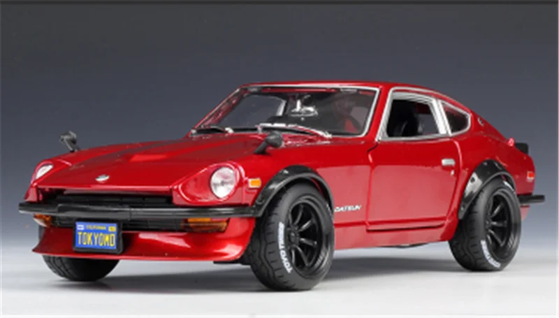 Коллекция 1:18 Масштаб 29 см 1971 240Z супер спортивная модель автомобиля литой под давлением Сплав Классический дисплей спортивного автомобиля для детей и взрослых
