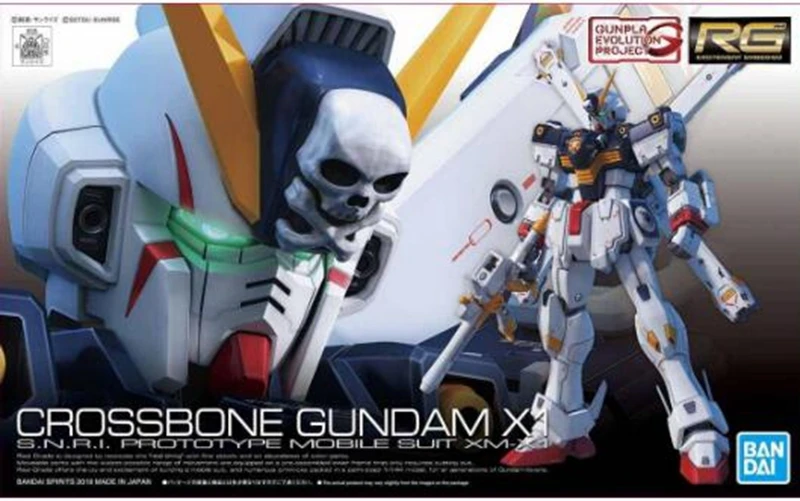 oriiginal Строительный набор сделай сам Bandai натуральная модель Gundam 1/144 Rg 31 перекрещенных костей X-1 пиратский воина гундама X1 фигурку