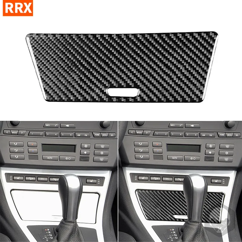 

For BMW X3 E83 2004 2005 2006 2007 2008 2009 2010 Carbon Fiber Sticker Central Storage Box Panel Trim Interiors Car Accessories
