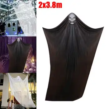 

1PC Halloween Decoration 3.8M Long Hanging Skeleton Flying Ghost Decorations For Outdoor Indoor Party Bar Scary Props Decoration