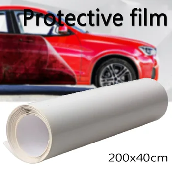 

40x200cm Car Anti-Scratch Scotch Tape Car Door Anti-Collision Strip Invisible Transparent Protection Body Film Handle Stickers