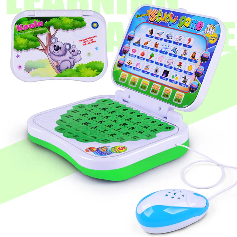 children Educational Machine Toys For Baby Kids Pre School Laptop Computer Game Educational Learning Study Toy With High Quality