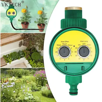 

Two Dial Automatic Watering Timer Waterproof Electronic Garden Faucet Irrigation Controller Intelligent Irrigation System