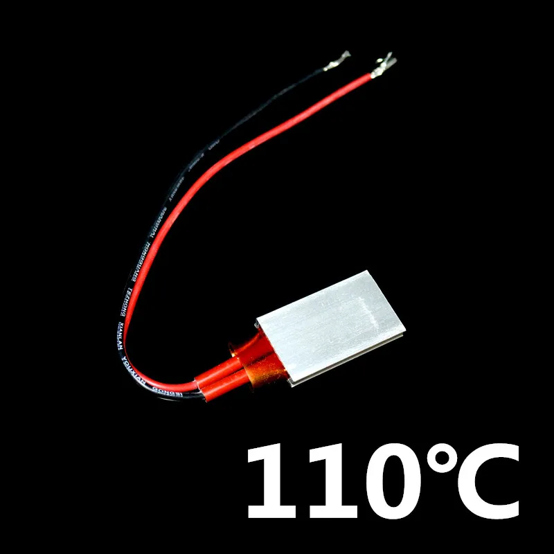 70℃ 110℃ 220℃ 24V PTC нагревательный элемент Алюминий отпления пластинчатого Планшеты изоляции фен нагрева воздуха аксессуары 1 шт - Цвет: 110 degrees Celsius
