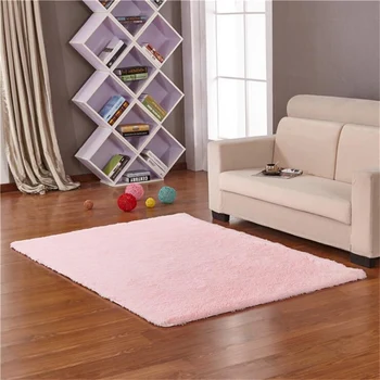 

Free Shipping 4 x 5.3 Feet Soft Shaggy Rugs for Bedroom Kids Room Non-Slip Living Room Carpets Nursery Mat Home Decor - Large