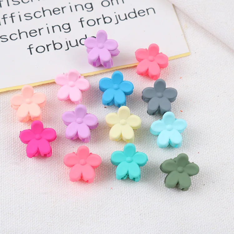 30PCS Random 30 шт., женская мода, яркие цвета, звезды, кролик, цветок, бусины, заколки для волос, когти, пластиковая Маленькая Шпилька, шпилька, аксессуары для волос, головной убор - Цвет: 30PCS Random