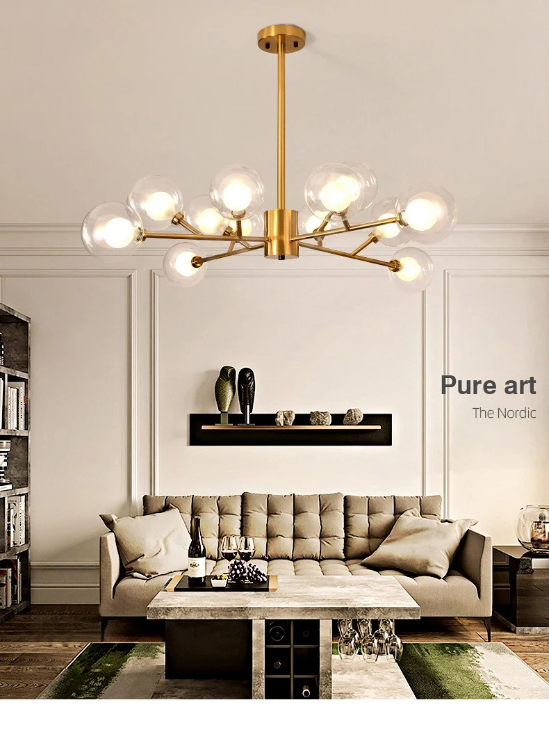 globe chandelier Modern Living LED Chandelier Gold Stylish Tree Branch Lamp Dining Room Restaurant Home Indoor Lighting Decor Ceiling Chandeliers chandeliers