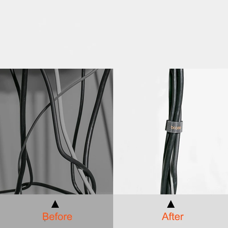 Bcase Tearable Velcro наушники кабель для хранения данных зарядный кабель Галстуки компьютерный луч набор провода обмотки шнур менеджер