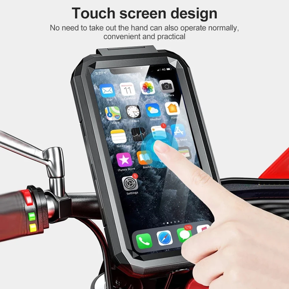 Motorcycle Wireless Charger Holder Type C QC3.0 Fast Charge Motorbike Phone Holder Waterproof Cellphone Case Motor Stand Support mobile holder