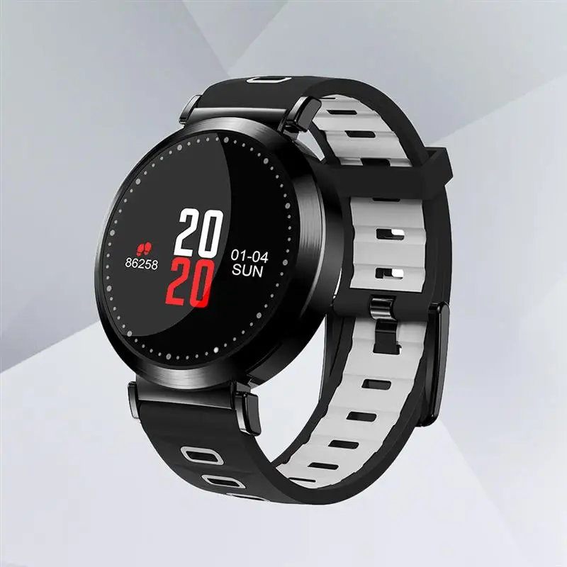 Smart Bracelet Watch Color Screen Metal Shell Multifunctional Waterproof Sports Watch (Grey)