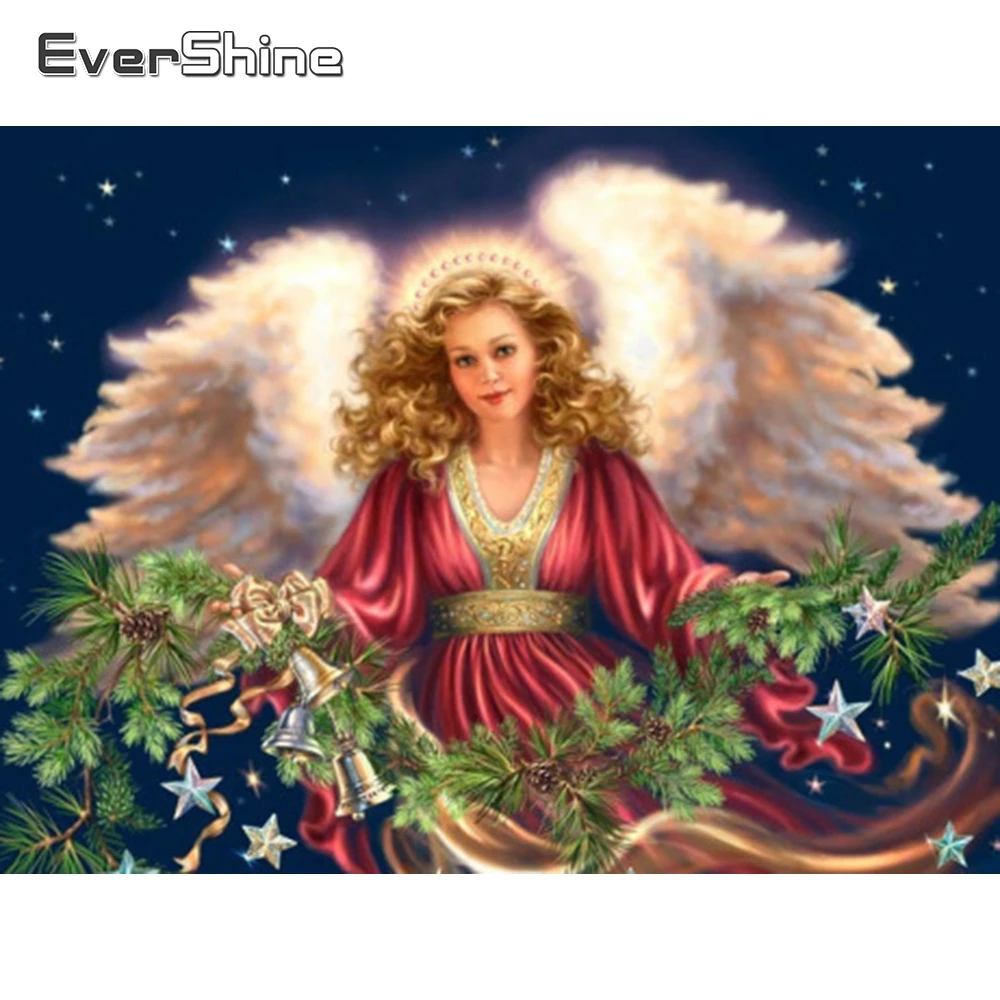 Evershine Алмазная Картина Портрет Ангел полный квадратный кристалл вышивка набор