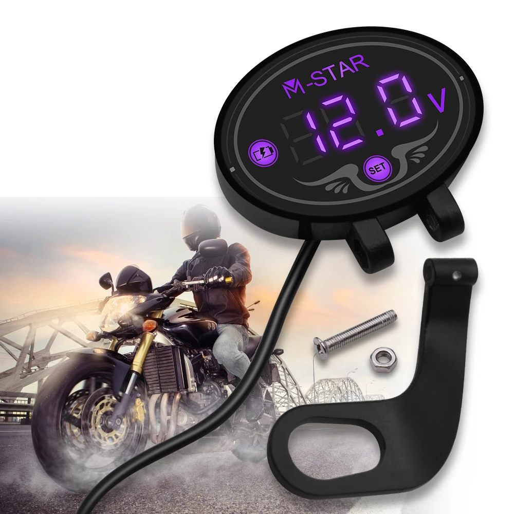 

Waterproof Digital Motorcycle Voltmeter Meter Tester LED Display For Ducati 400 620 695 696 796 821 797 MONSTER SS 750 800 900