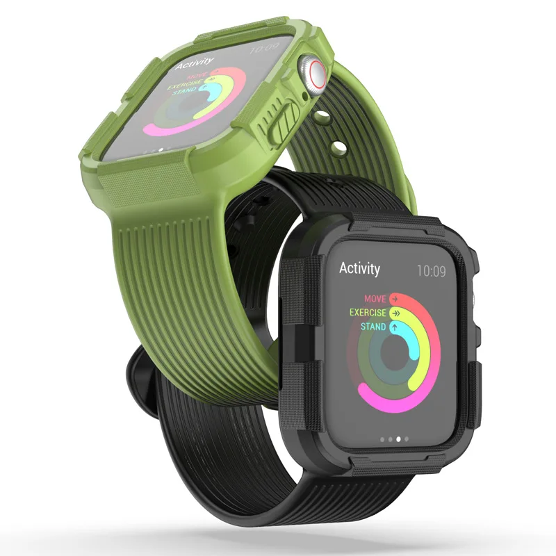 

Sports Silicone Band for Apple Watch 4 3 2 1 42MM 38MM rubber strap bands for Nike+ apple watch 4 3 40mm 44mm One-piece bracelet